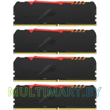 Оперативная память HyperX Fury RGB 4x8GB DDR4 PC4-27700 (HX434C16FB3AK4/32) картинка 3